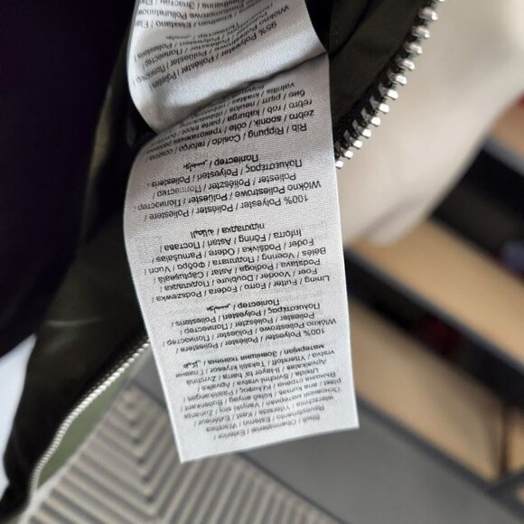 NWT Jack & Jones High Neck Bomber Jacket in Green Size Medium - Picture 6 of 6